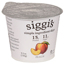 Siggi's 0% Milkfat Strained Non-Fat Yogurt Peach