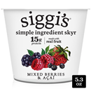 Siggi's 0% Milkfat Strained Non-Fat Mixed Berries & Acai Yogurt