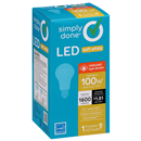 Simply Done LED 100W Soft White Light Bulb, Frosted