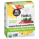 Noka Superfood Smoothies, Strawberry Pineapple, 4ct-4.22oz