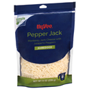 Hy-Vee Pepper Jack Monterey Jack Shredded Cheese With Jalapeno Peppers