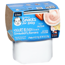 Gerber Snacks Yogurt Blends, Strawberry/Banana, Crawler (8+ Months), 2-4 oz