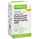 TopCare Allergy Relief Fluticasone Propionate Nasal Spray USP, Non-Drowsy, Full Prescription Strength, 50 mcg, 72 Sprays