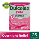Dulcolax Pink Stimulant Laxative Tablets Gentle Overnight Constipation Relief, Bisacodyl 5mg