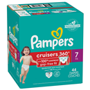 Pampers Cruisers 360 Diapers, Size 7 (41+ Lb), Super Pack