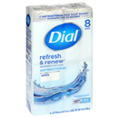Dial White Antibacterial Deodorant Soap Bars 8-4 Oz