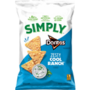 Doritos Simply Tortilla Chips Zesty Cool Ranch Flavored