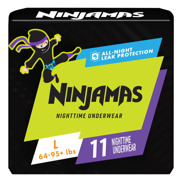 iganinja443 Ninjamas Nighttime Bedwetting Underwear Boy Size L/XL | Hy-Vee