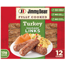 Jimmy Dean Fully Cooked Breakfast Turkey Sausage Links, 12 Count