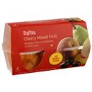 Hy-Vee Cherry Mixed Fruit Peaches, Pears & Cherries in 100% Juice 4-4 oz Bowls