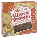 Happy Tot Fiber & Protein Soft-baked Oat Bars, Organic Toddler Snack, Banana & Carrot 5Ct