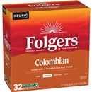Folgers Colombian Coffee, Medium Roast, Keurig K-Cup Pods, 32 Count Box
