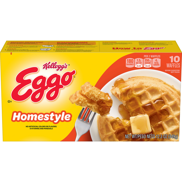 Kellogg S Eggo Homestyle Waffles 10ct Hy Vee Aisles Online Grocery Shopping