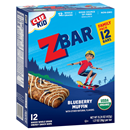 CLIF Kid ZBAR Blueberry Muffin, 12-1.27 oz