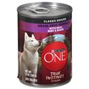 Purina ONE SmartBlend True Instinct Dog Food With Real Beef & Bison Tender Cuts in Gravy