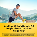 Nature Made Vitamin D3 + K2, Gummies, Peach