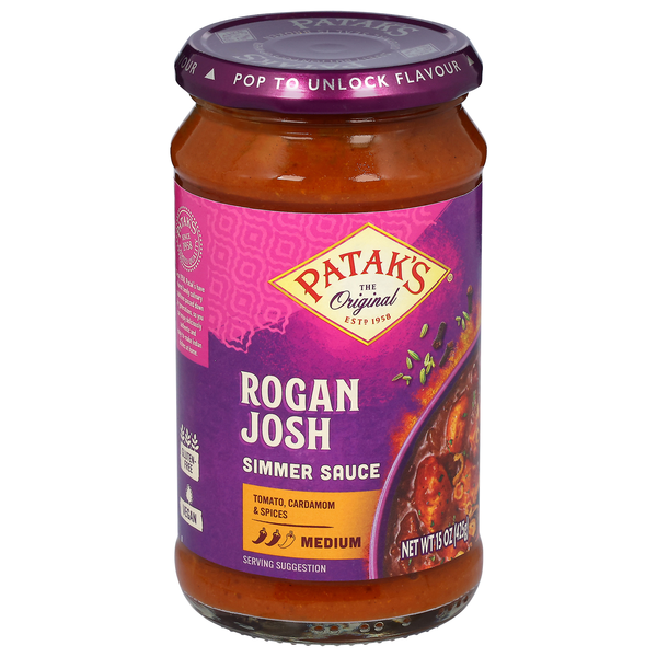 Patak's Medium Rogan Josh Simmer Sauce 15 oz | Hy-Vee Aisles Online ...