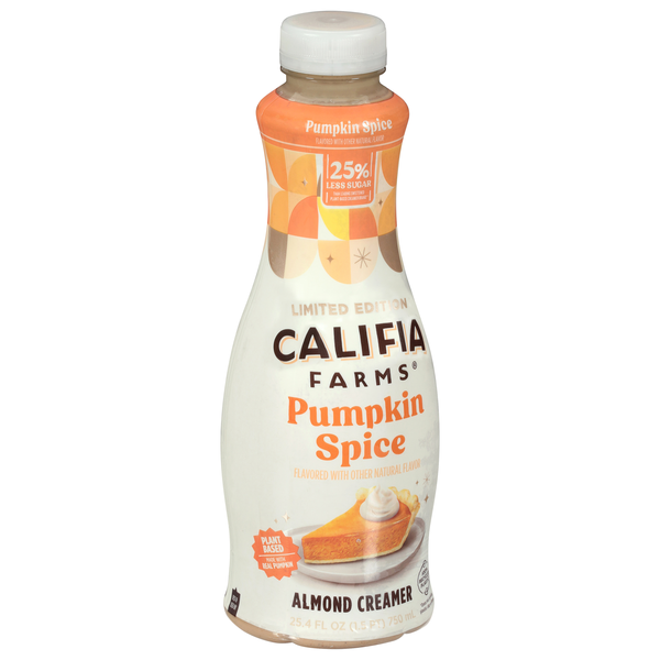 Califia Farms Pumpkin Spice Almond Milk Coffee Creamer | Hy-Vee