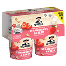 Quaker Instant Oatmeal, Strawberry & Cream, Value Pack 4-1.51 oz Cups