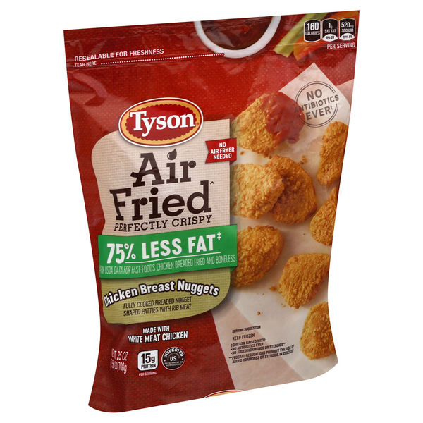 Tyson Air Fried Fully Cooked Breaded Chicken Breast Nuggets HyVee
