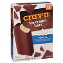 Crav'n Flavor Ice Cream Bars, Vanilla 12-2.5 fl oz