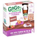 GoGo Squeez 4 Pack Chocolate Almond Blend Pudding
