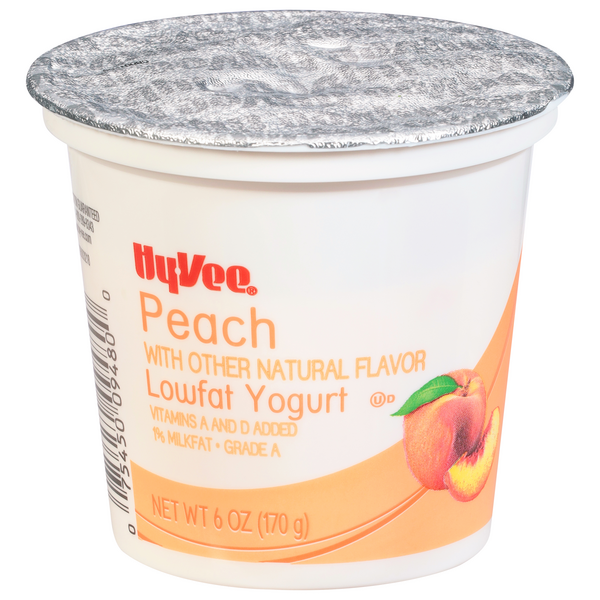 Hy-Vee Peach Lowfat Yogurt  Hy-Vee Aisles Online Grocery Shopping