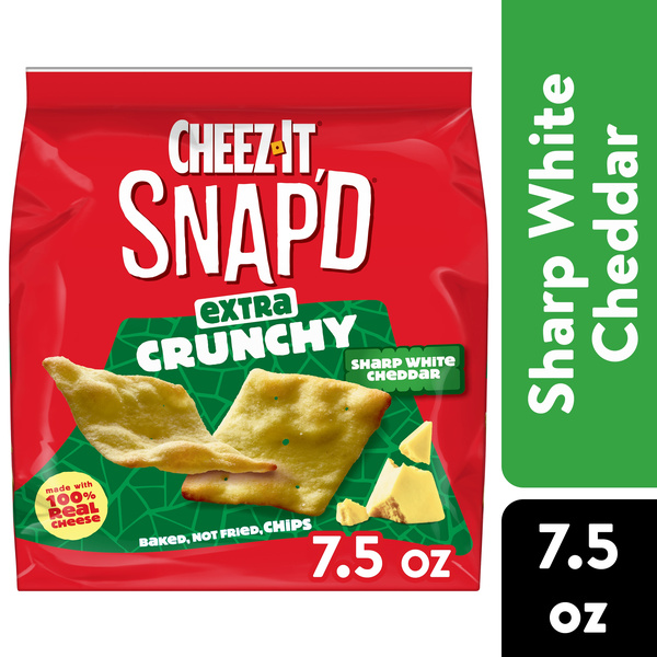 Cheez-It Snap'd Sharp White Cheddar Cheese Cracker Chips | Hy-Vee