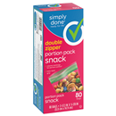 Simply Done Double Zipper Portion Pack Snack Bags