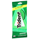Trident Gum, Sugar Free, Spearmint, 3 Packs