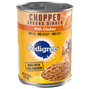 Pedigree Dog Food, Chopped Ground Dinner With Chicken