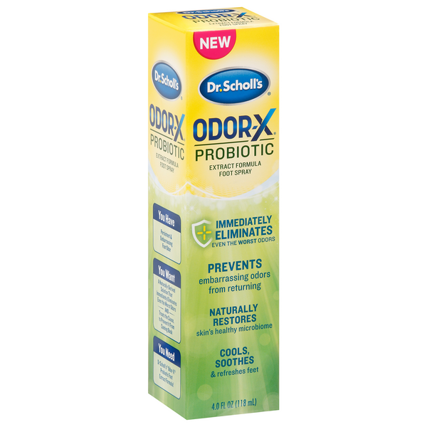 Odor-X Foot Odor Spray Probiotic Extract