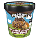 Ben & Jerry's Ice Cream Chocolate Caramel Cookie Dough Topped