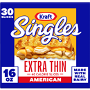 Kraft Slices Extra Thin American Cheese, 30Ct