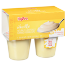 Hy-Vee Vanilla Pudding 4-3.25 oz Cups