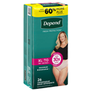 Depend Underwear for Women Maximum Absorbency XL, Blush Color