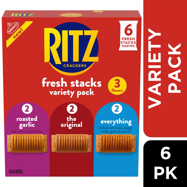 Nabisco Ritz Fresh Stacks Variety Pack, 3 Flavors, 6Ct | Hy-Vee
