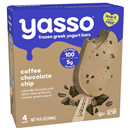 Yasso Frozen Greek Yogurt Bars Coffee Chocolate Chip 4 - 3.5 Fl Oz