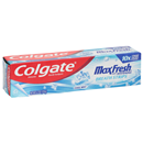 Colgate Max Fresh Toothpaste, With Whitening Breath Strips, Cool Mint
