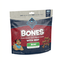 Blue Buffalo Bones Natural Crunchy Dog Treats, Mini Dog Biscuits, Beef