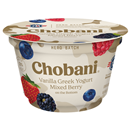 Chobani Vanilla Greek Yogurt, Low-Fat, Mixed Berry