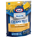 Kraft Shredded Mild Cheddar Cheese with a Touch of Philadelphia