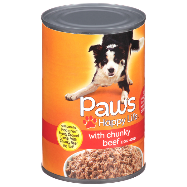 Paws Premium with Chunky Beef Dog Food Hy Vee Aisles Online