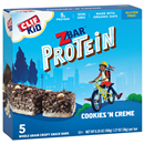 CLIF Kid ZBar Protein Cookies 'N Creme Whole Grain Crispy Snack Bars 5-1.27 oz Bars