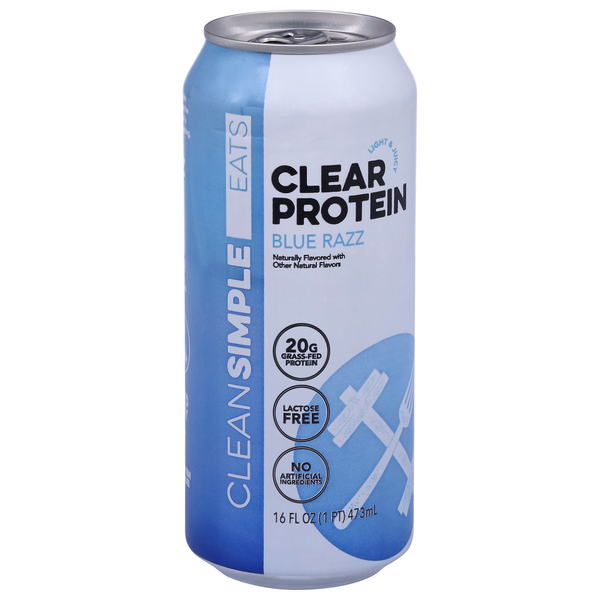 Protien Blue Razz Clean Simple Eats Blue Razz Clear Protein 16 fl oz | Hy-Vee Aisles ...