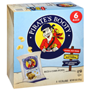 Pirate's Booty Rice & Corn Puffs, Aged White Cheddar, 6-1 oz Bags