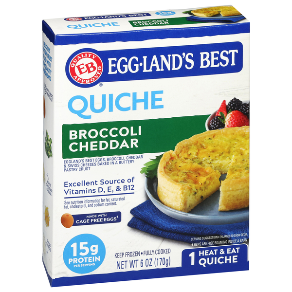 Eggland's Best Broccoli Cheddar Quiche | Hy-Vee Aisles Online