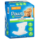 Paws Happy Life Dog Diapers, Female, Medium (15-35 Lbs)
