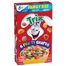 General Mills Trix, 6 Fruity Shapes, Family Size