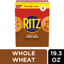 Nabisco Ritz Whole Wheat Crackers, Family Size 6Ct